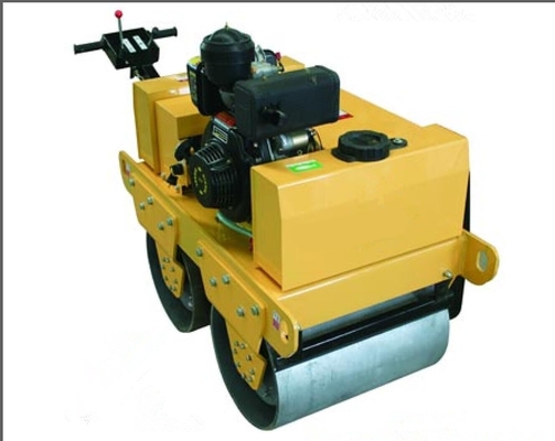 Doppio ghisa idraulico del rullo compressore del compattatore del tamburo/materiale d'acciaio 600kg